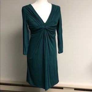 Max studio long sleeve green dress- great for fall